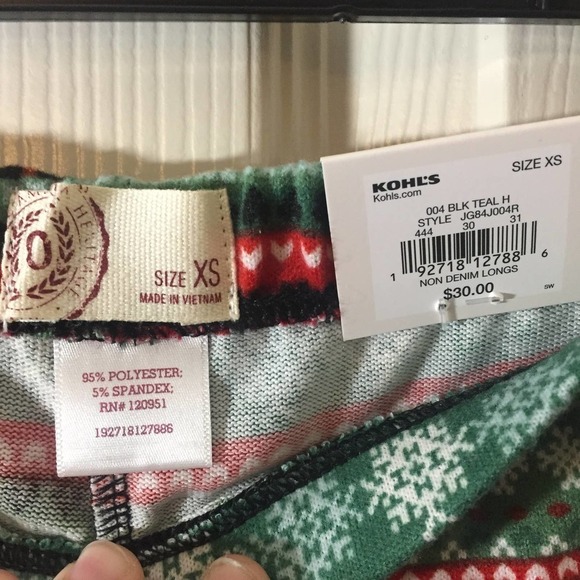 NWT SO XS Hatchi Holiday Leggings Gingerbread Man - Picture 8 of 8